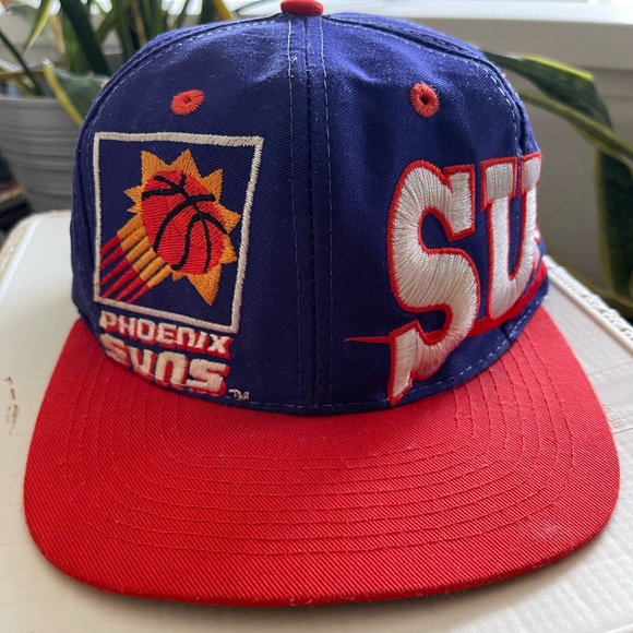 Vintage 90s Logo Athletics Phoenix Suns  Snapback Hat Rare - Picture 1 of 12